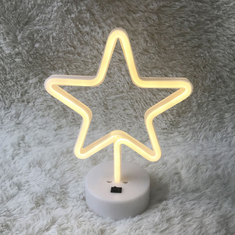 AMZER Neon LED Holiday Light with Holder, Warm Fairy Decorative Lamp