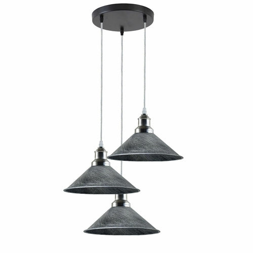 3 Cluster Pendant Light Industrial Vintage Hanging Lamp Loft Indoor