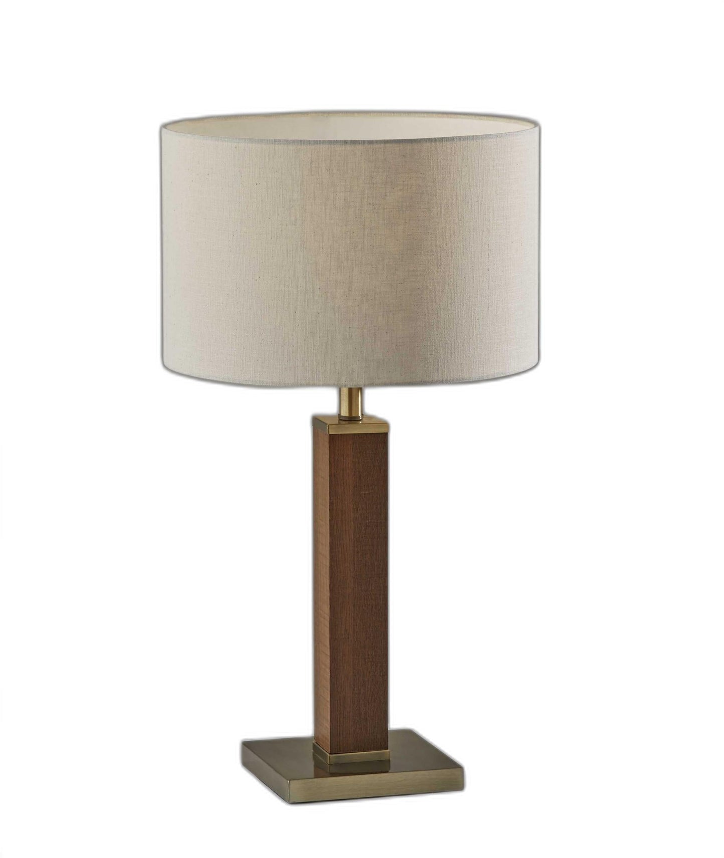 Black Wood Monument Table Lamp