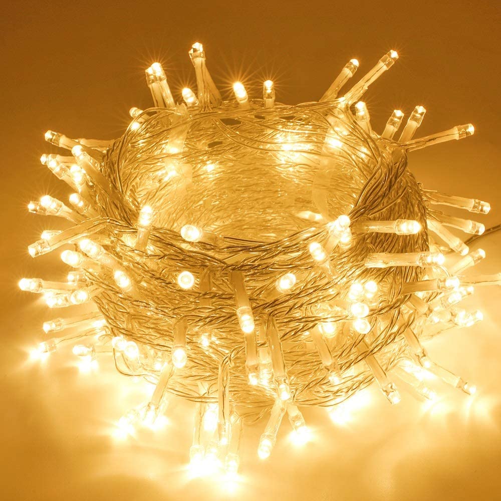 100 LED String Lights Decorative String Hanging Lights with 8 Modes