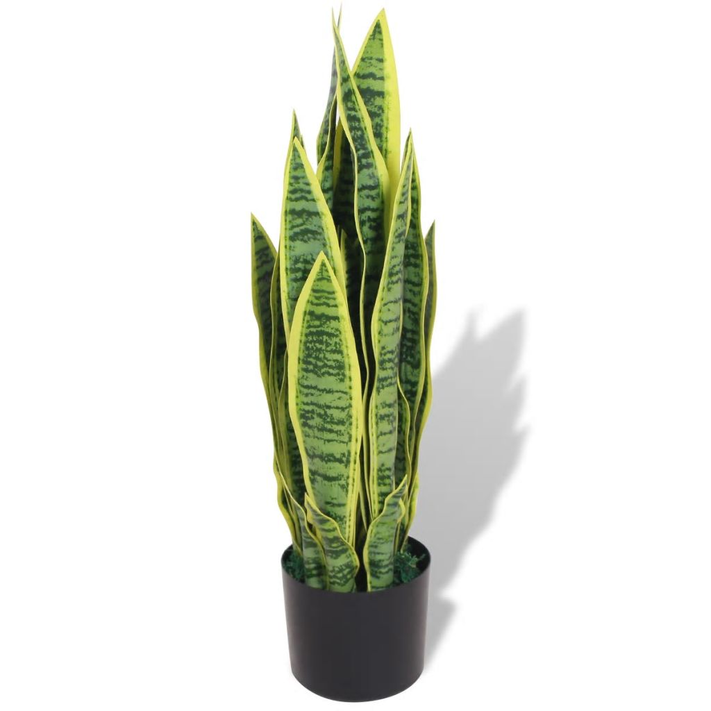 Artificial Dracaena Plant with Pot 35.4" Green