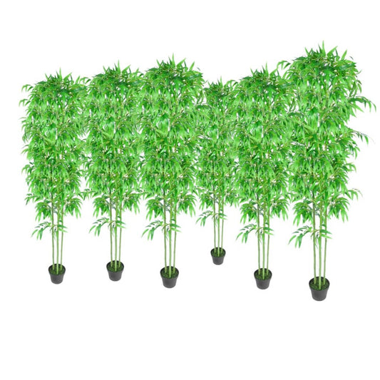 Artificial Bamboo Plant with Pot 59" Green