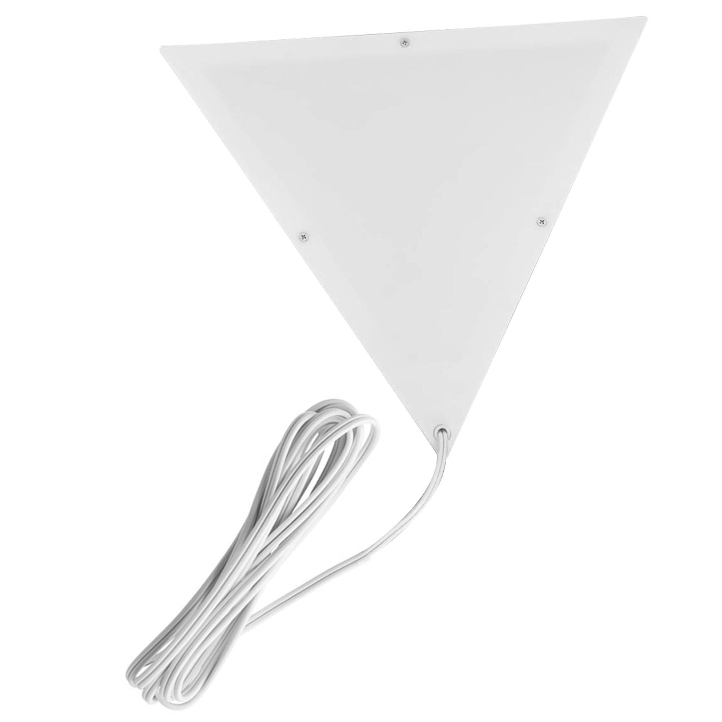 16"W Beacon Triangle Corner Light Plug-In Cord White by Home Concept