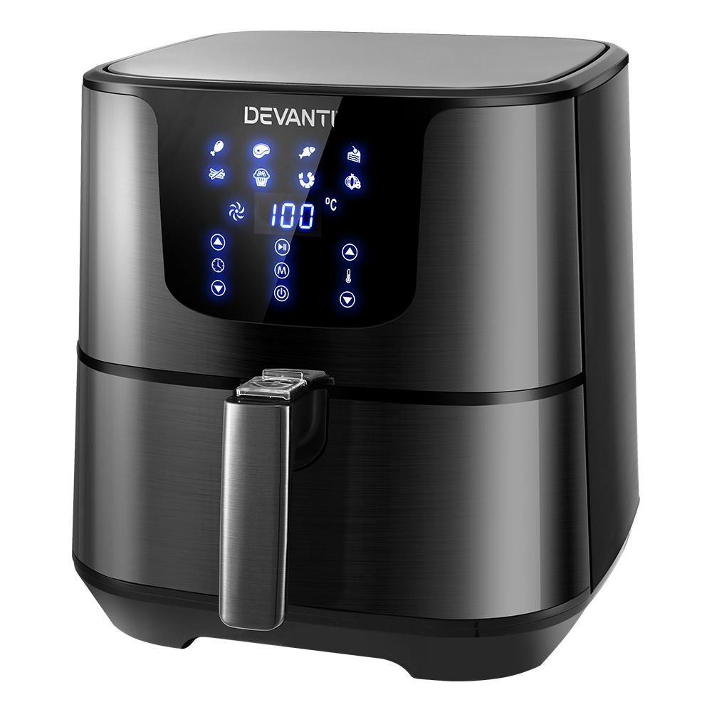 Devanti Air Fryer 7L LCD Fryers Oven Airfryer Kitchen Healthy Cooker