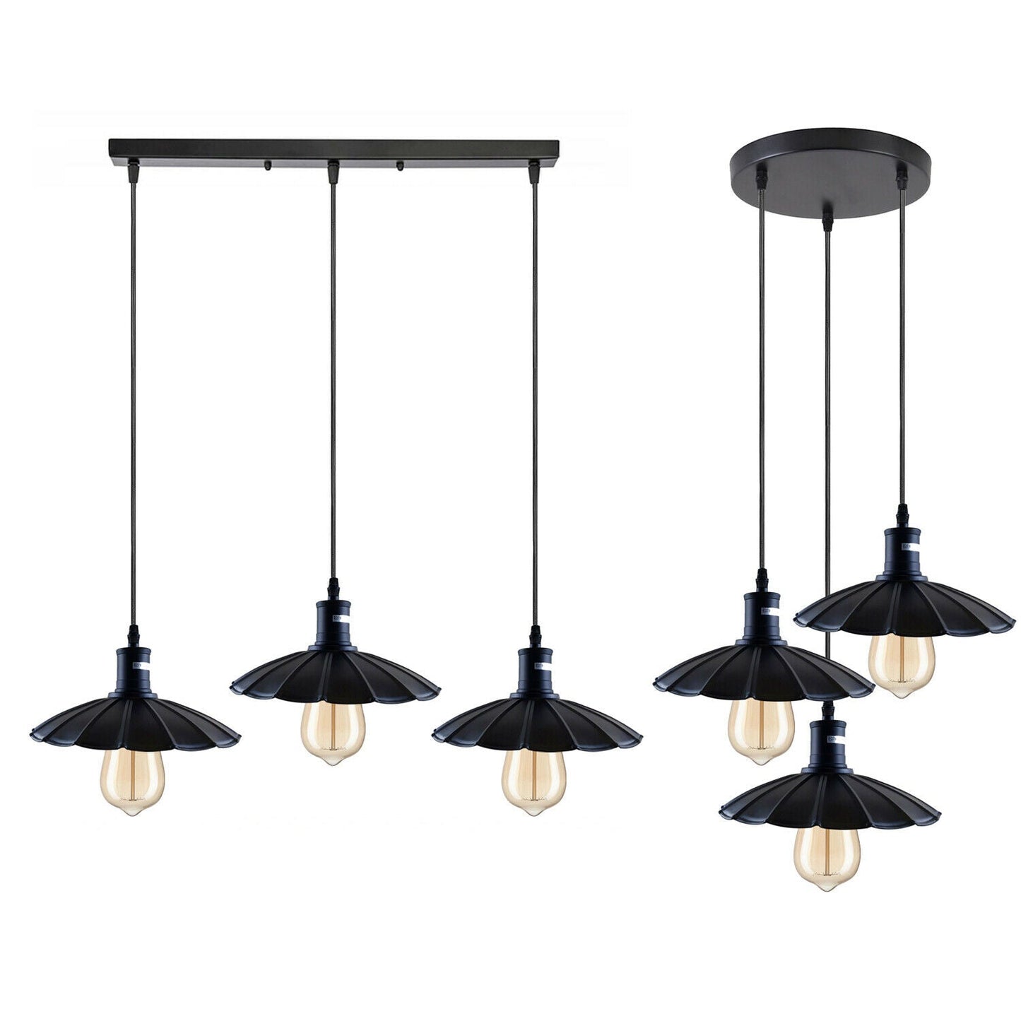 Industrial Hanging Ceiling Flower Pendant Lamp ~1175