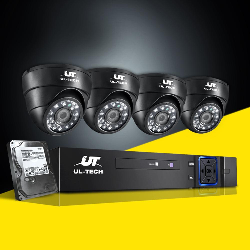 UL-tech CCTV Camera Security System Home 8CH DVR 1080P 4 Dome cameras