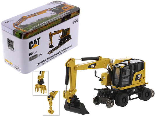 CAT Caterpillar M323F Railroad Wheeled Excavator with 3 Accessories