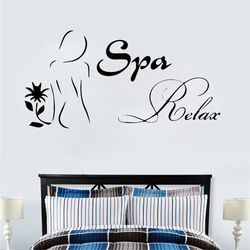 European-Style Spa Wall Stickers Decorative Sticker Home Decor For Kids Room Decoration Decoration Accessories Murals