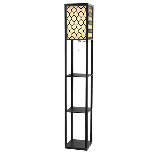 Artiss Floor Lamp Storage Shelf LED Lamps Vintage Standing Reading