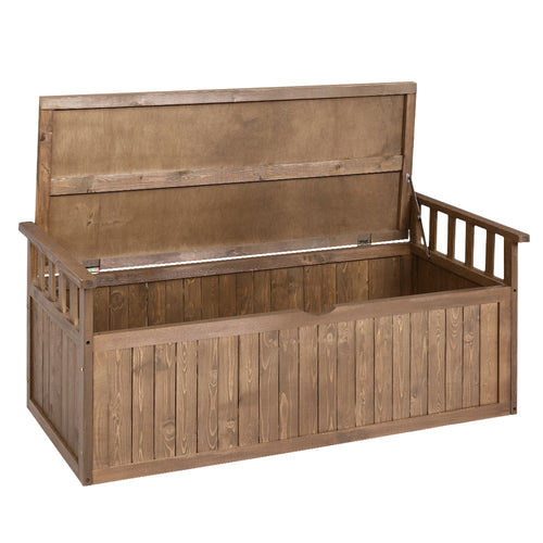 Gardeon Outdoor Storage Box Wooden Garden Bench 128.5cm Chest Tool Toy