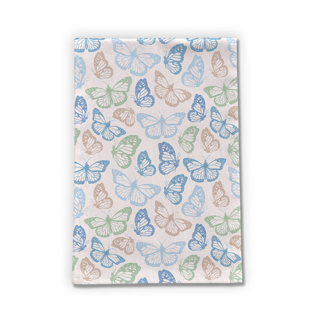 Blue Butterfly Tea Towel