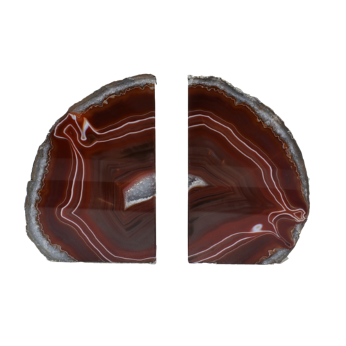 Agate Bookend Silver Electroplated Premium Quality