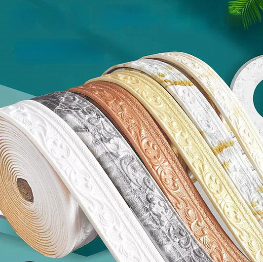 3D Foam DIY Oil Diamond Painting Frame Stickers Self Adhesive Waterproof Baseboard Wall Sticker Living Room Bedroom Home Decor