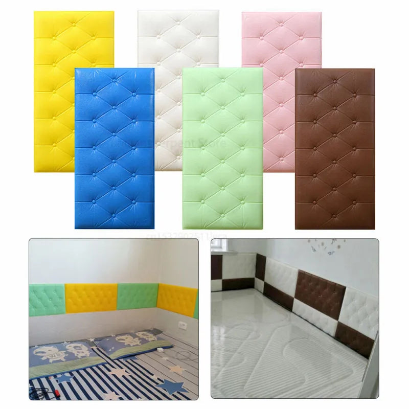 Wall Stickers Self Adhesive Foam Decor DIY 3D Brick Wallpaper For TV Background Kids Living Room Waterproof Wall Sticker