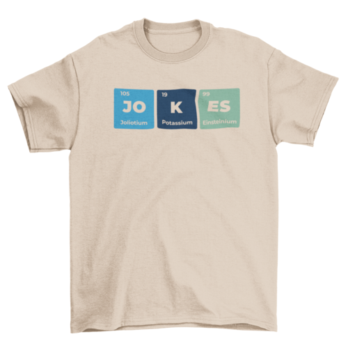 Funny element periodic table t-shirt