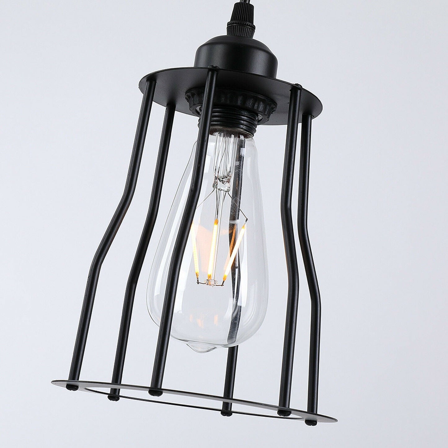 Three-Way Metal Black Color Hanging Pendant Lamp ~1381