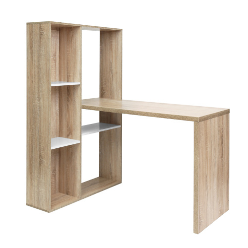 2 in 1 computer desk/ L-shape Desktop with shelves