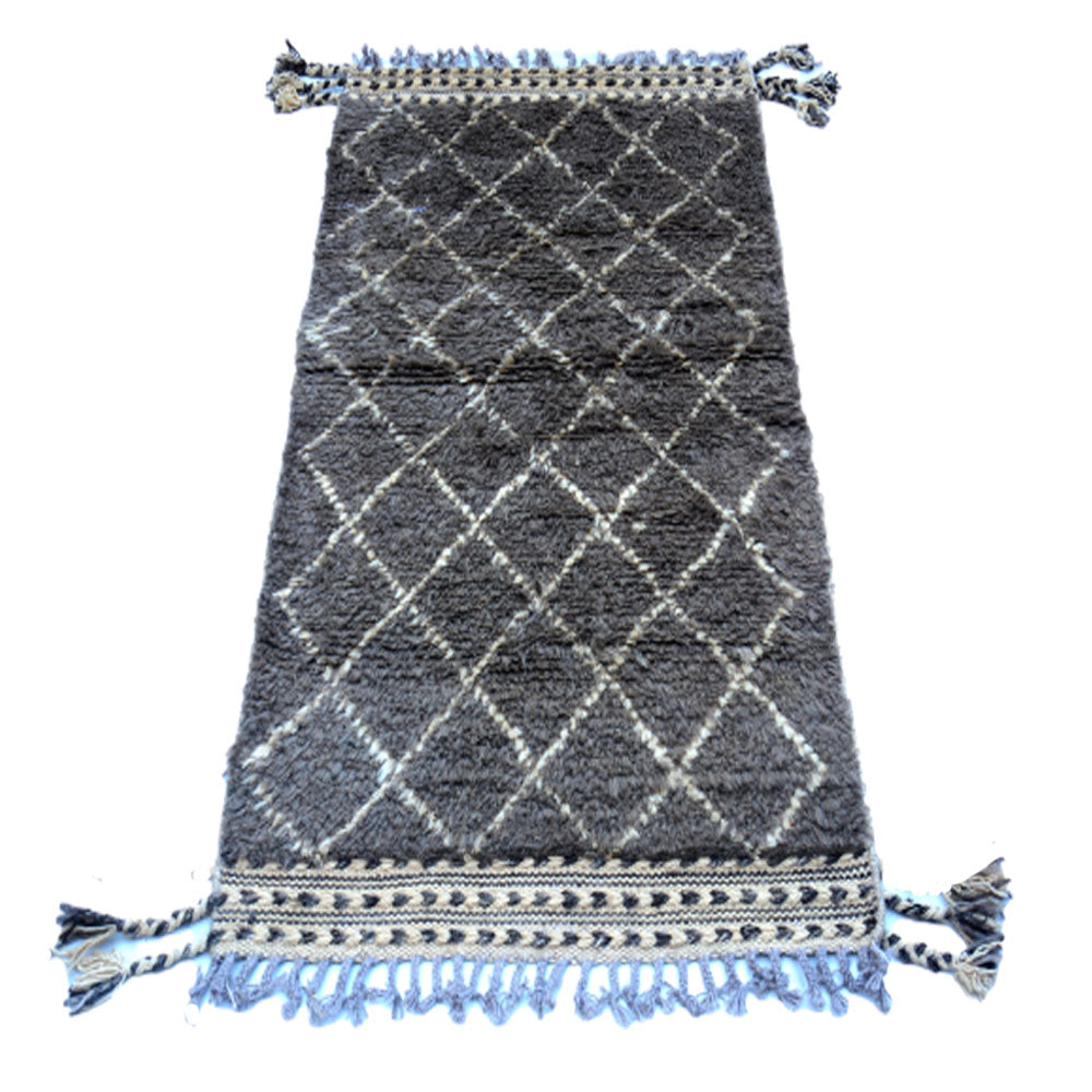 Berber Grey Nickel Soft Handknotted Rug