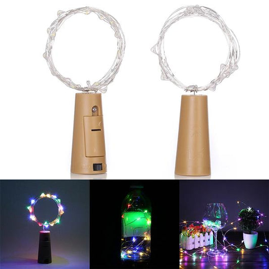 2m 20 LED Mini Bottle Stopper Lamp String Bar Decoration String Light