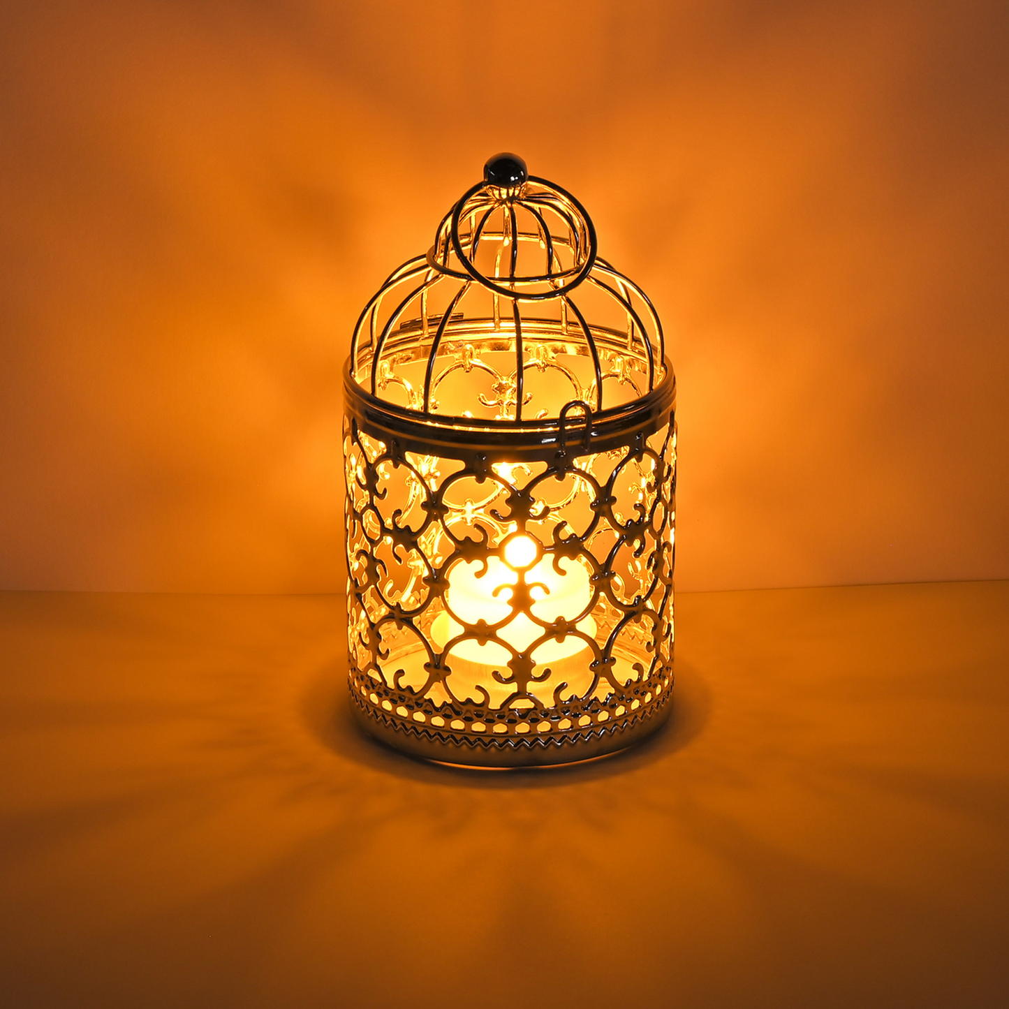 Candlestick Tealight Hanging Lantern Bird Cage Vintage Candle Holder