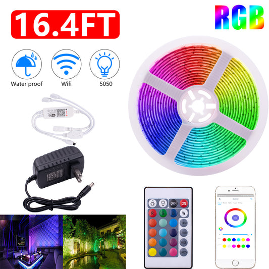 5050 RGB Wifi Remote Control 10M 24 Keys 300 Lights LED Strip