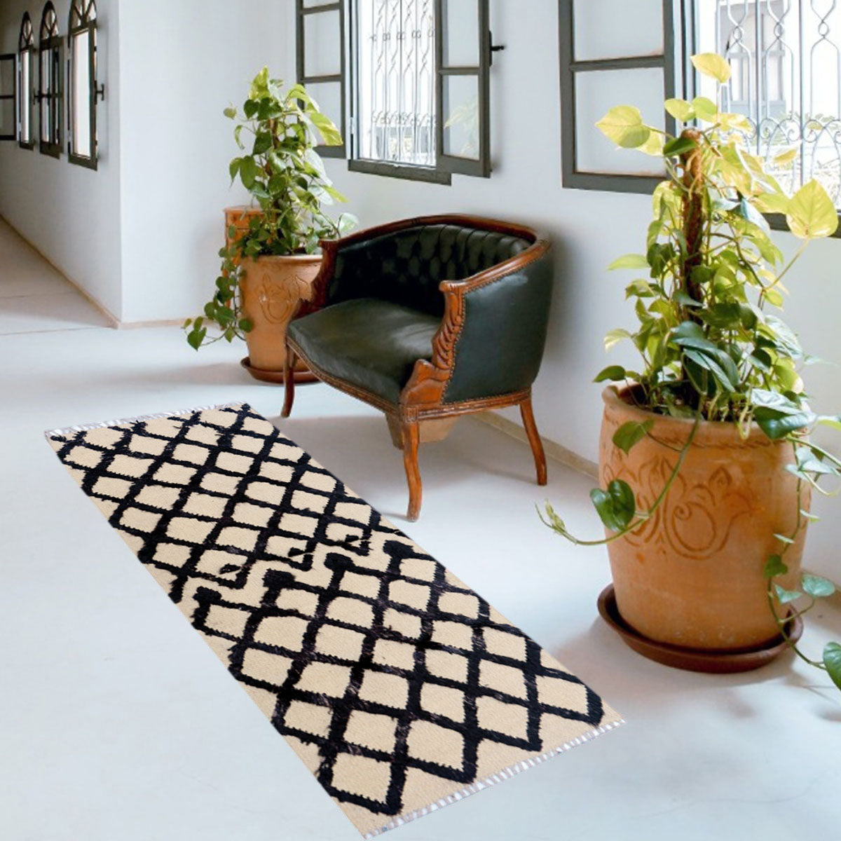 IKAT Scandinavian Morrocan Kilim Rug