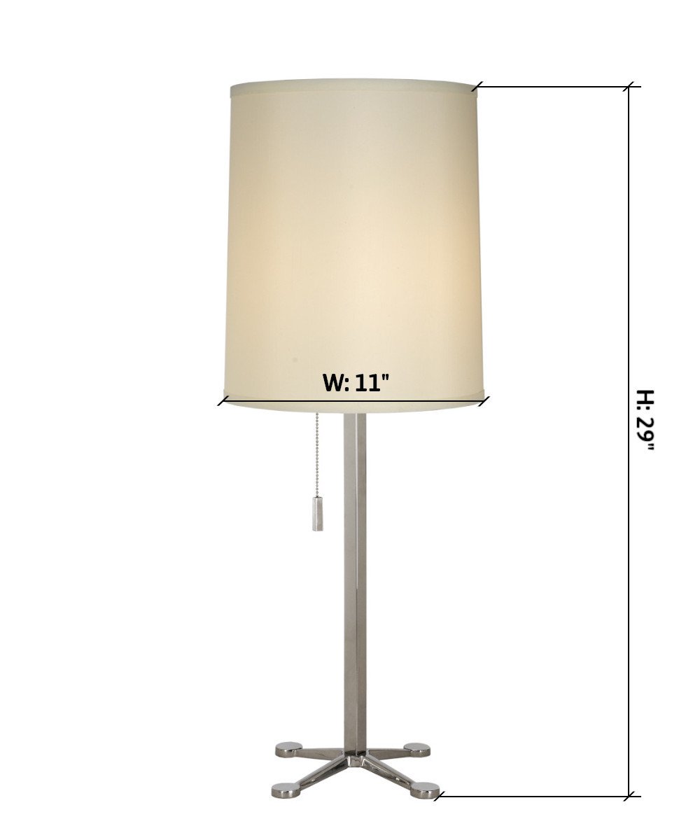 29"H Ascent 1 Light Table Lamp in Polished Chrome TT5230-26 by Trend