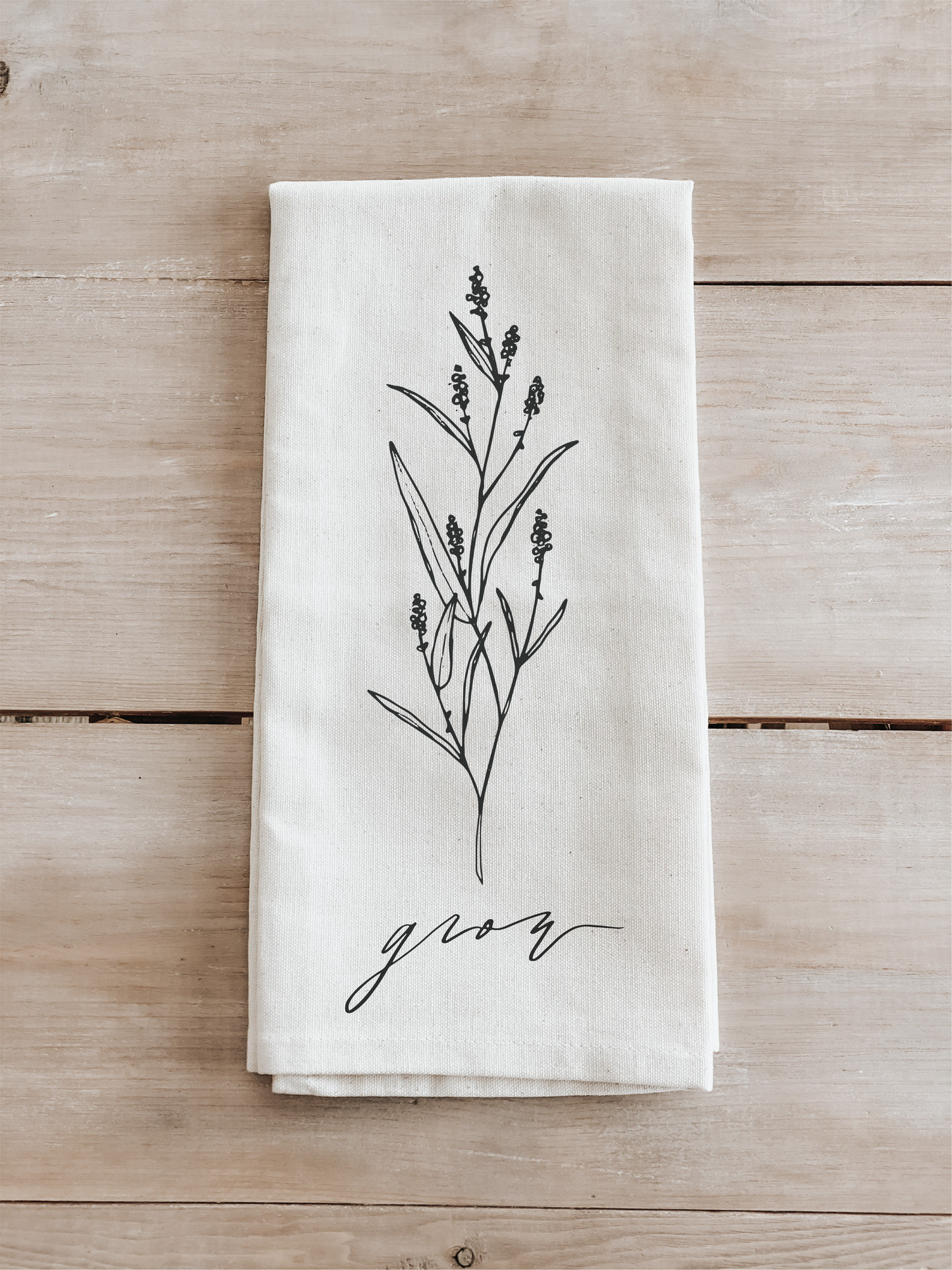 Grow Wildflower Tea Towel