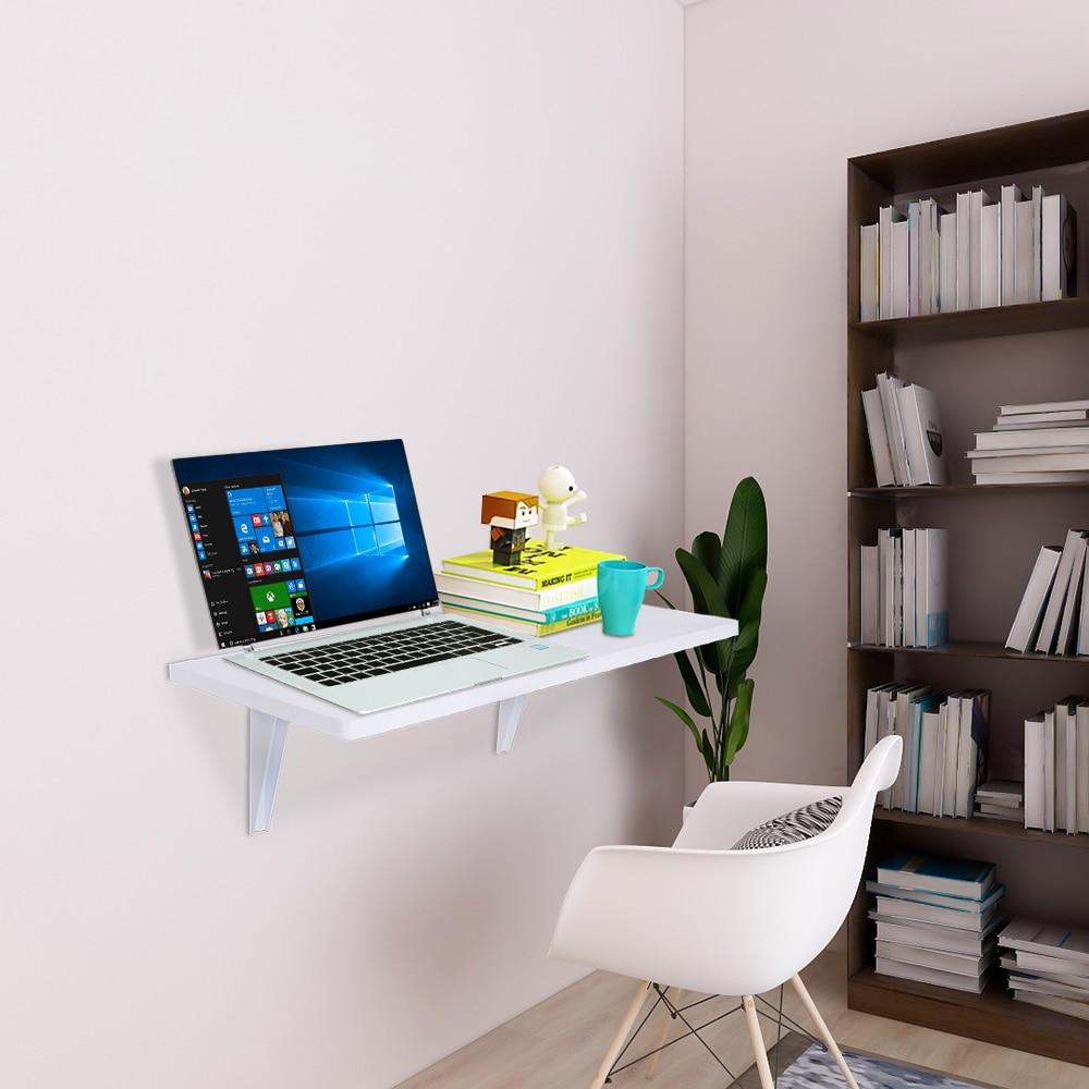 Wall Mounted Floating Computer Desk Folding Laptop Table Sturdy