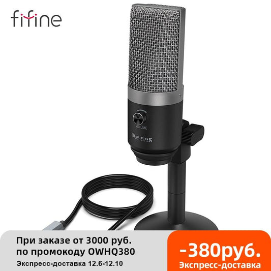 USB Microphone for laptop and Computers for Recording Streaming Twitch