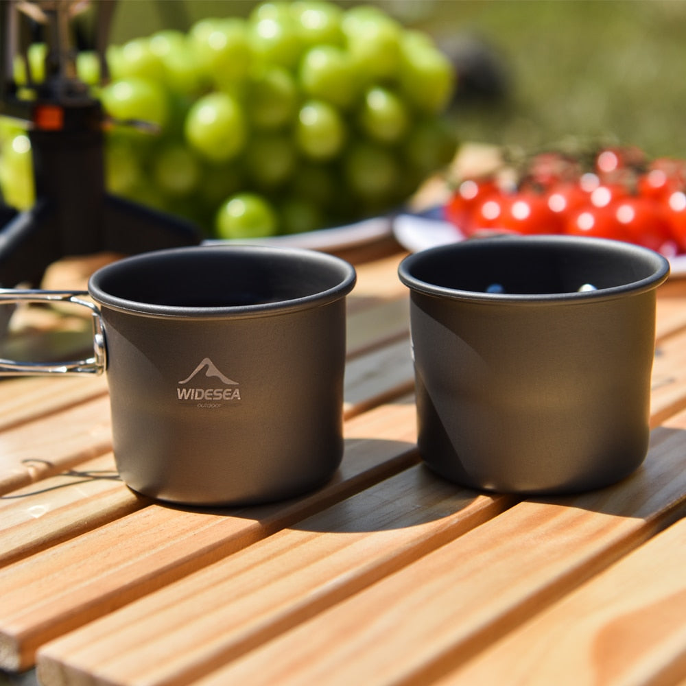 Camping Mug Outdoor Coffee Tea Aluminum Cup Tourism Tableware Picnic