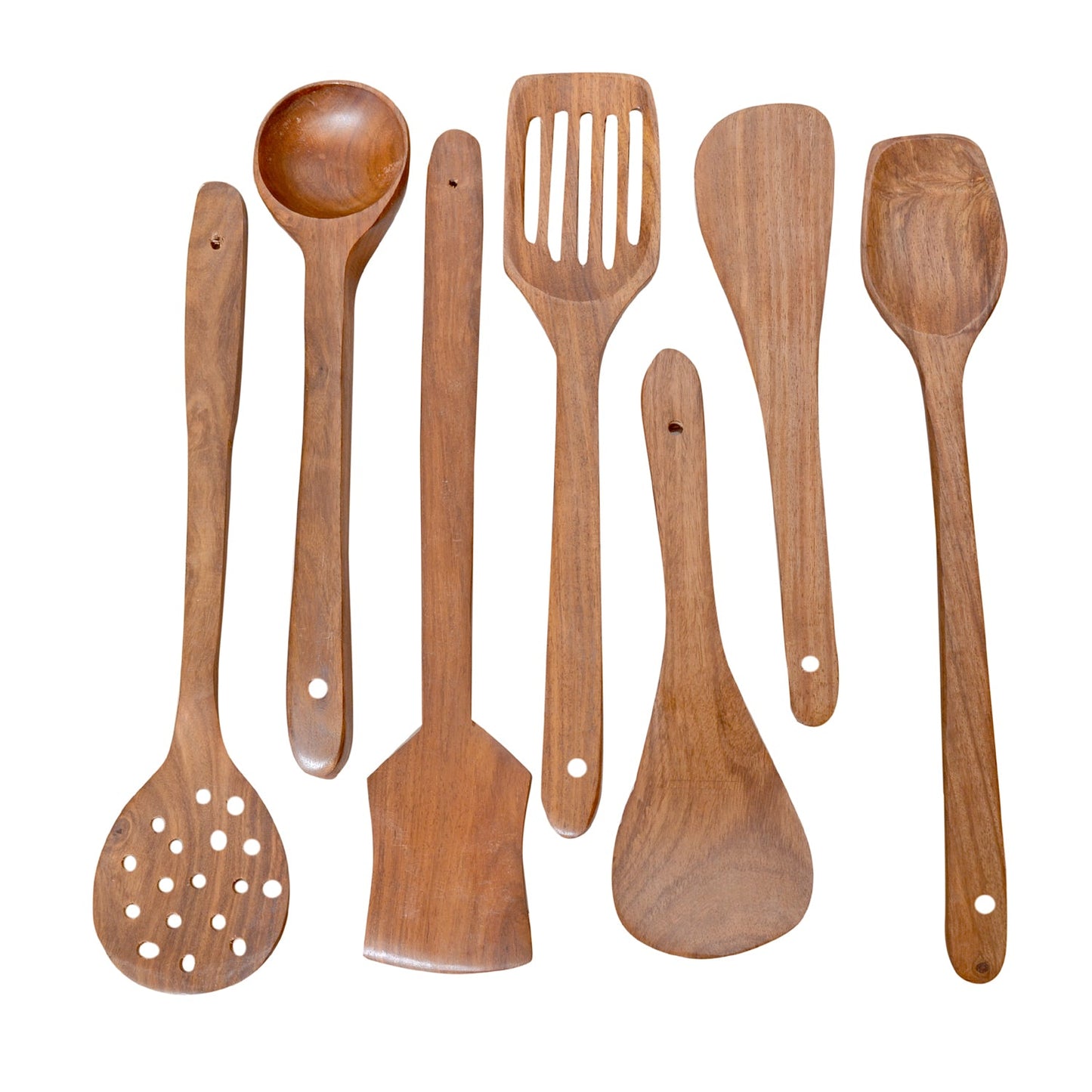 Wooden Non Stick Cooking Utensils Kitchen set Spoon Set Spatulas with